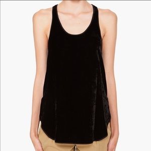 Theory velvet racerback top